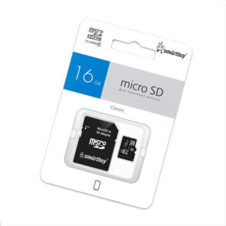 Карта памяти Micro SDHC Smartbuy, класс 10 (16GB)