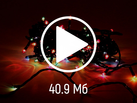 Новогодняя гирлянда (10 м, 100 LED) – Зеленый провод
