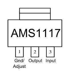 AMS1117 распиновка