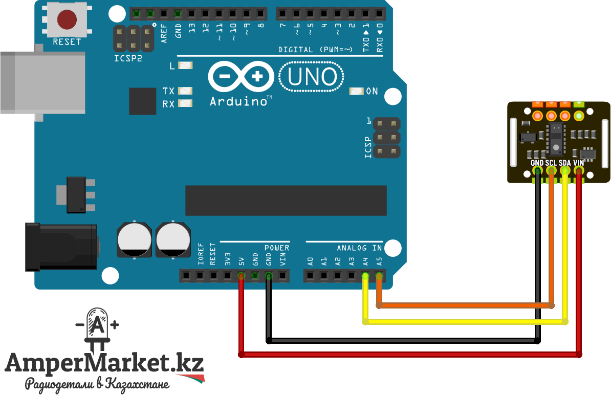 Подключение датчика MAX30102 к Arduino Подключение датчика MAX30102 к Arduino