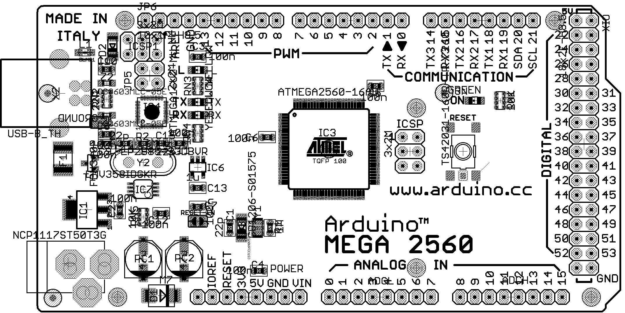 Схема Arduino Mega 2560