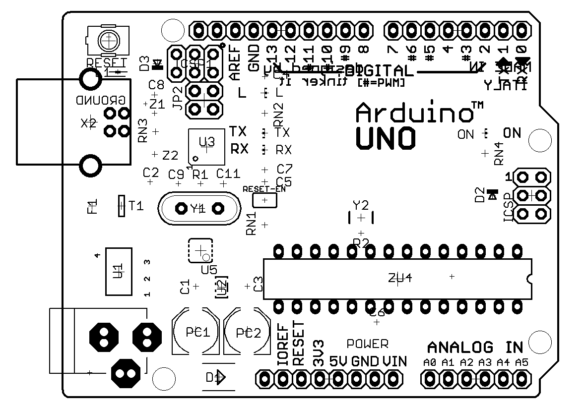 Схема Arduino Uno R3