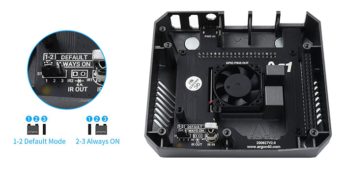 Корпус алюминиевый Argon ONE V2 для Raspberry Pi 4