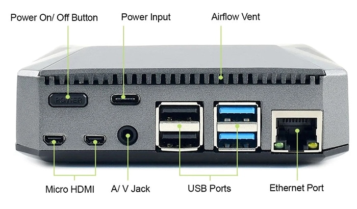 Корпус алюминиевый Argon ONE V2 для Raspberry Pi 4