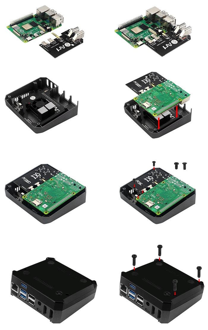 Корпус алюминиевый Argon ONE V2 для Raspberry Pi 4