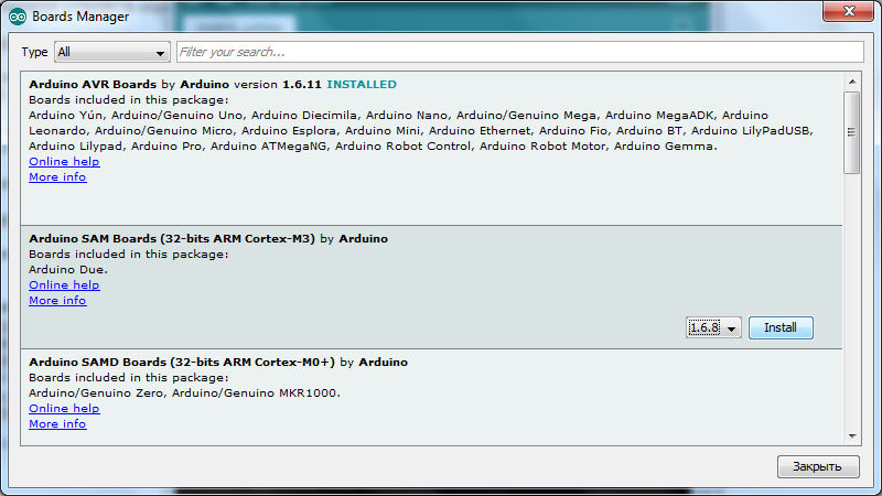 Arduino IDE и STM32