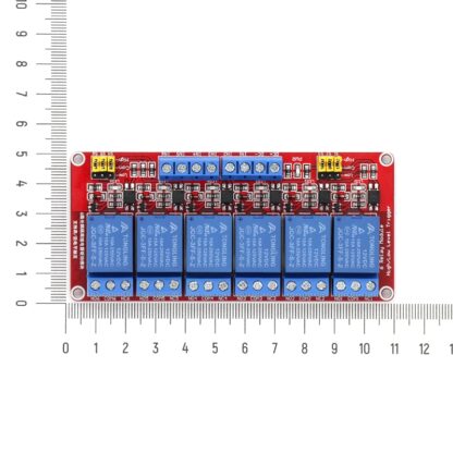 6-канальный модуль реле (12 В) с выбором уровня сигнала