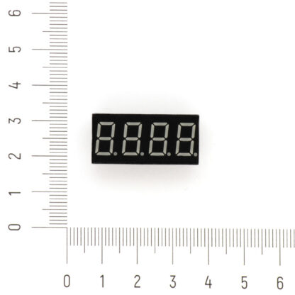 4-разрядный цифровой индикатор (0,36", Красный)