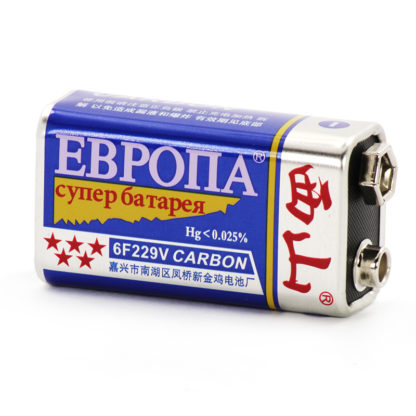 Батарейка Крона 9 В ЕВРОПА