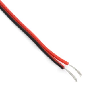 Двухжильный силиконовый кабель 24AWG, 0.2 мм² (1 м)