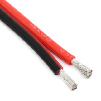 Двухжильный силиконовый кабель 12AWG, 3.4 мм² (1 м)