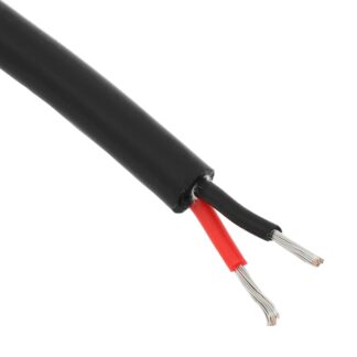 Многожильный силиконовый кабель 2×0.75 мм², 6.2 мм (1 м)