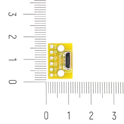 Разъем вертикальный micro USB на плате