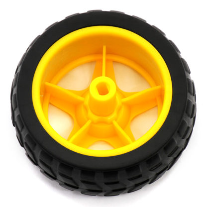 Пластиковое колесо с шиной (65 мм)