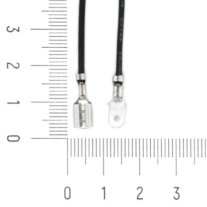 Двухсторонний провод с ножевыми клеммами «мама-папа» 4.8 мм