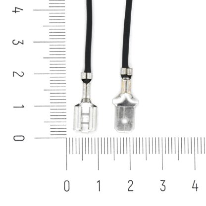 Двухсторонний провод с ножевыми клеммами «мама-папа» 6.3 мм