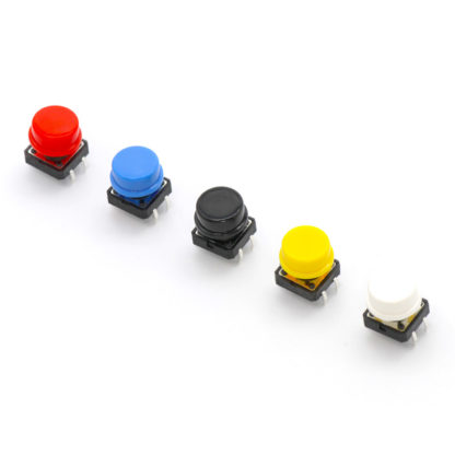 Набор цветных тактовых кнопок 12x12x7.3 мм (25 шт)