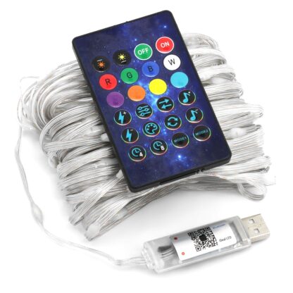 USB цветная гирлянда (15 м, 150 LED) с Bluetooth