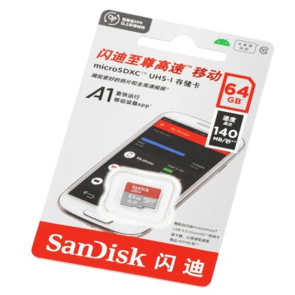 Карта памяти Micro SDXC SanDisk, класс 10 (64GB)
