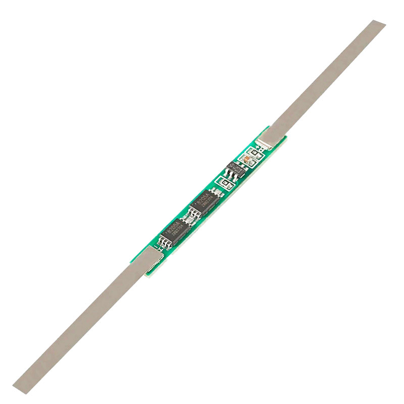 BMS плата защиты Li-ion/Li-Pol аккумулятора (1S / 3А) с никелевыми лентами BMS плата защиты Li-ion/Li-Pol аккумулятора (1S / 3А) с никелевыми лентами