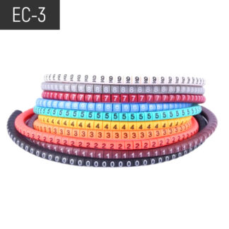 Кабельный маркер EC-3 / 6 мм² (набор 500 шт / от 0 до 9)