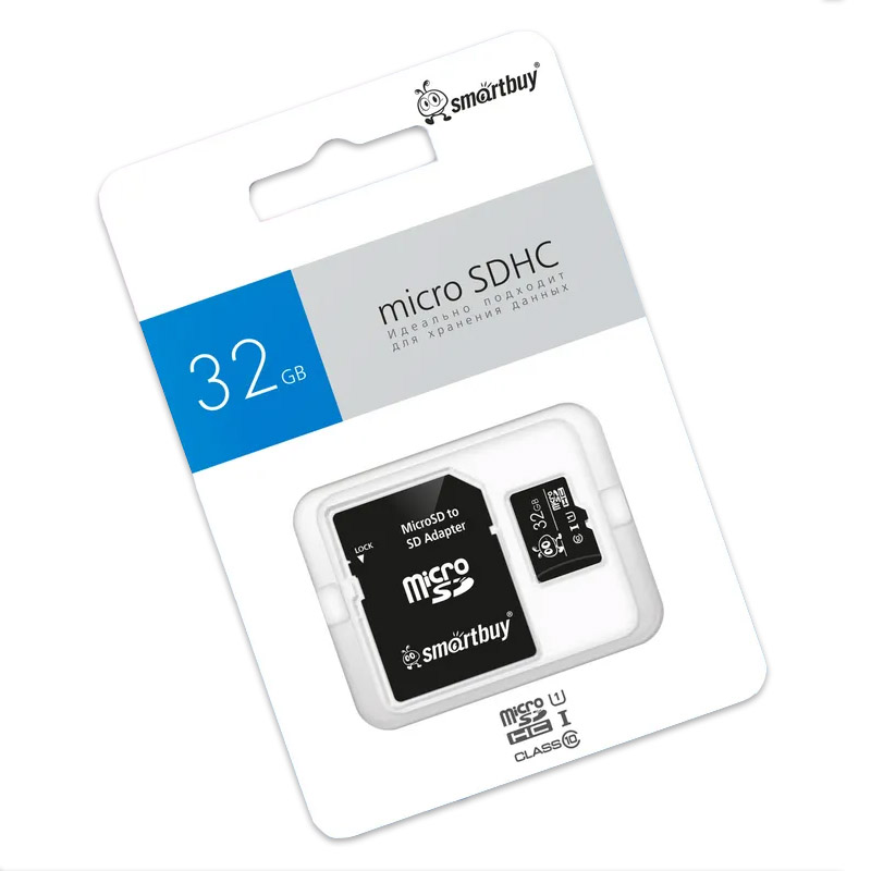 Карта памяти Micro SDHC Smartbuy, класс 10 UHS (32GB) Карта памяти Micro SDHC Smartbuy, класс 10 UHS (32GB)
