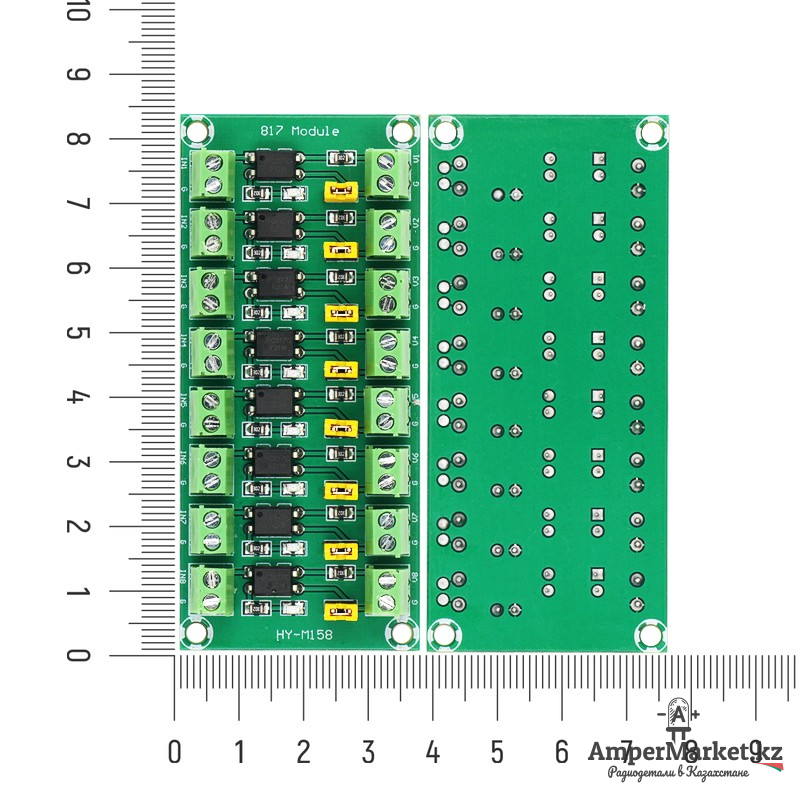 8-канальный модуль опторазвязки на PC817 (3.6 – 30В) 8-канальный модуль опторазвязки на PC817 (3.6 – 30В)