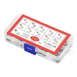 Набор из 100 разъемов USB Type-C (10 видов по 10 штук)