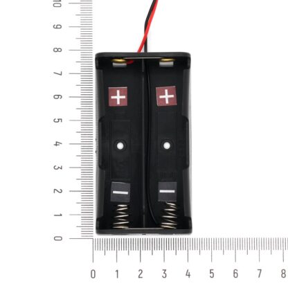 Батарейный отсек 2x18650 (параллельное соединение и с проводами)