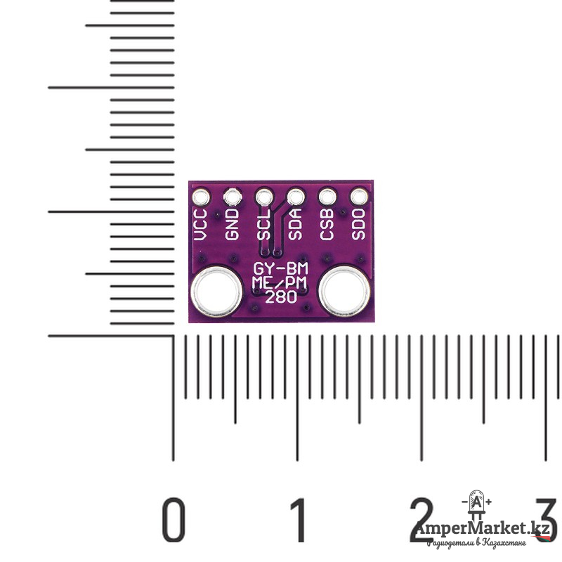 Датчик температуры, влажности и давления BME280 (3.3 В / 6 контактов) Датчик температуры, влажности и давления BME280 (3.3 В / 6 контактов)