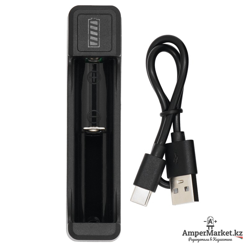 Зарядное устройство для 18650 (Li-ion), 1P (с USB штекером) Зарядное устройство для 18650 (Li-ion), 1P (с USB штекером)