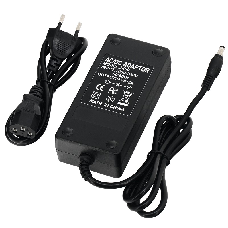 Блок питания 24 В, 5 А | 5,5мм х 2,1мм Блок питания 24 В, 5 А | 5,5мм х 2,1мм