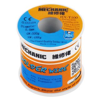 Припой-катушка MECHANIC HX-T100, 0.6 мм (500 г) с флюсом