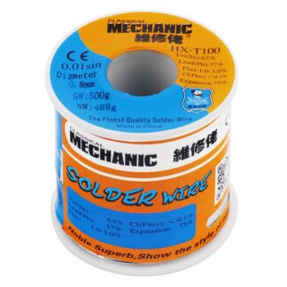 Припой-катушка MECHANIC HX-T100, 0.8 мм (500 г) с флюсом