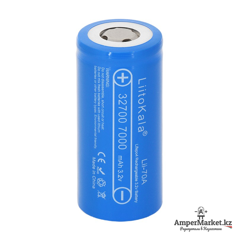 LiFePO4 аккумулятор Lii-70A 32700 (3.2 В, 7000 мАч) LiFePO4 аккумулятор Lii-70A 32700 (3.2 В, 7000 мАч)
