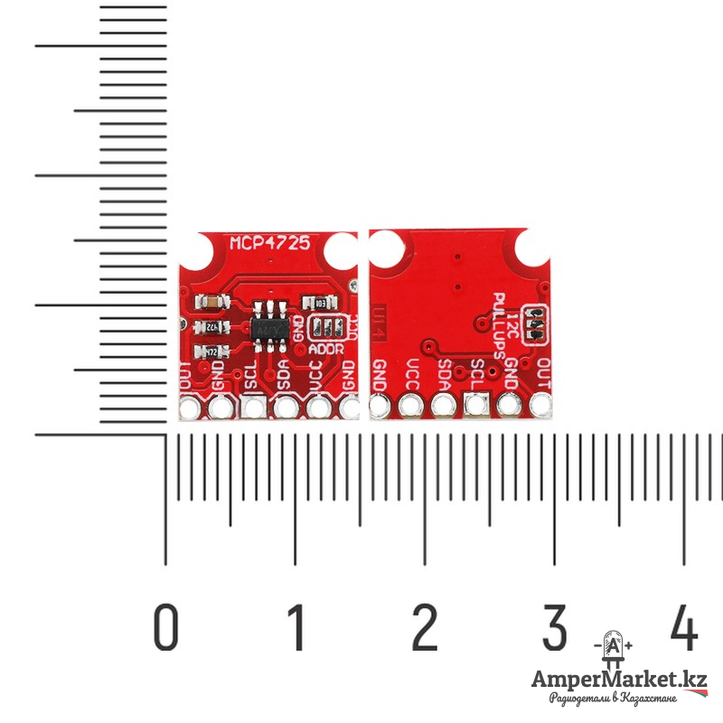 Цифро-аналоговый преобразователь MCP4725 (12 бит) Цифро-аналоговый преобразователь MCP4725 (12 бит)