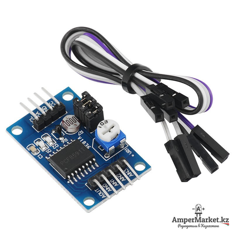 Модуль 8-битного АЦП/ЦАП на PCF8591 Модуль 8-битного АЦП/ЦАП на PCF8591