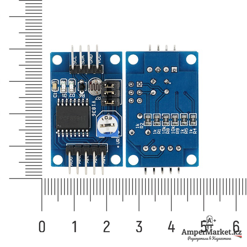 Модуль 8-битного АЦП/ЦАП на PCF8591 Модуль 8-битного АЦП/ЦАП на PCF8591