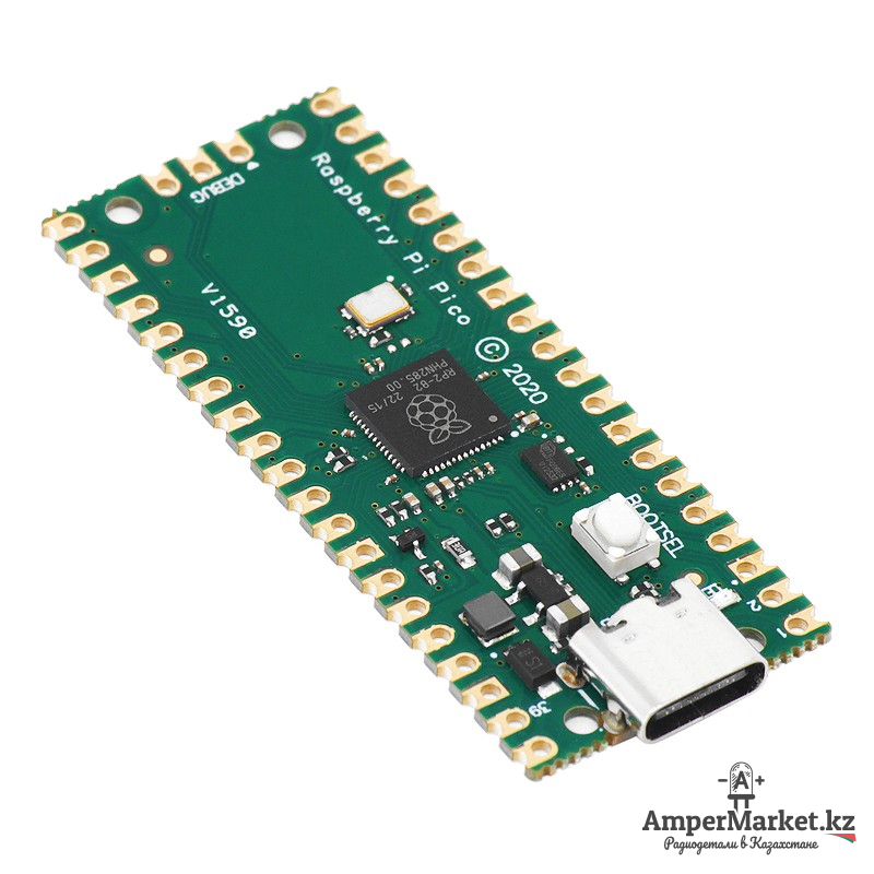 Плата Raspberry Pi Pico (USB Type-C, без пайки) Плата Raspberry Pi Pico (USB Type-C, без пайки)