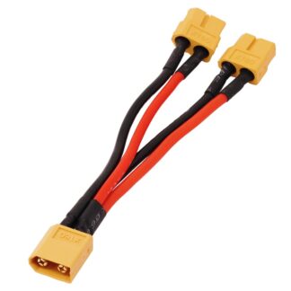 Переходник XT60 (папа) – 2×XT60 (мама) на кабеле (10 см)