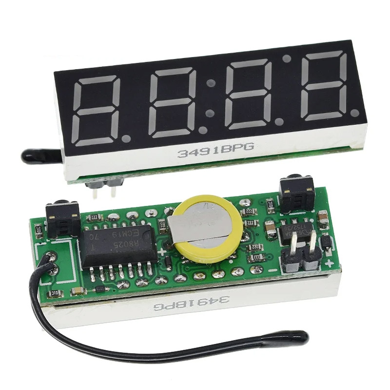 DC вольтметр (5 – 30 В) с термометром и часами на RX8025T DC вольтметр (5 – 30 В) с термометром и часами на RX8025T